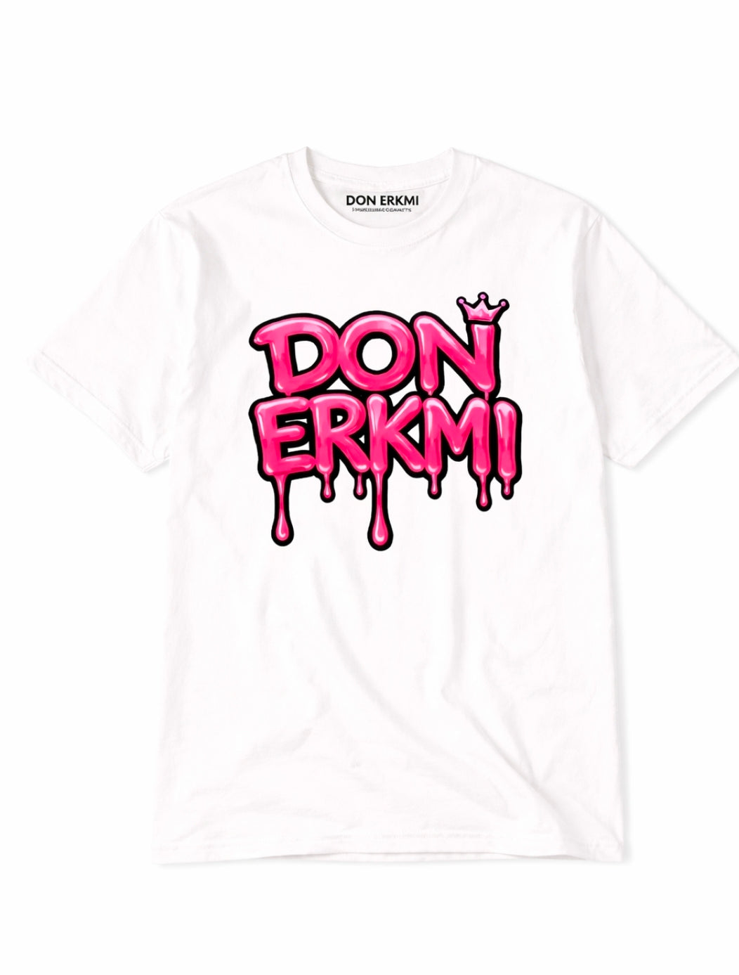 Don Erkmi Drip Tee – White